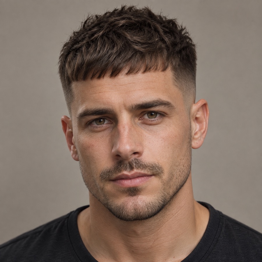 French Crop hairstyle reference