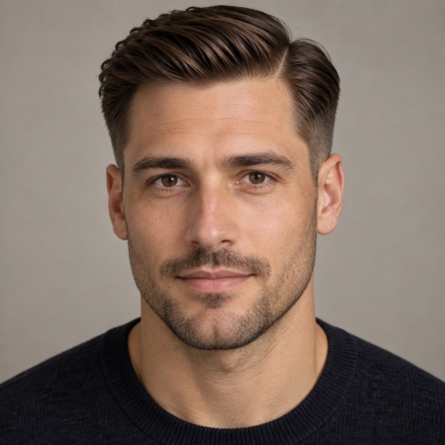 Side Part hairstyle reference